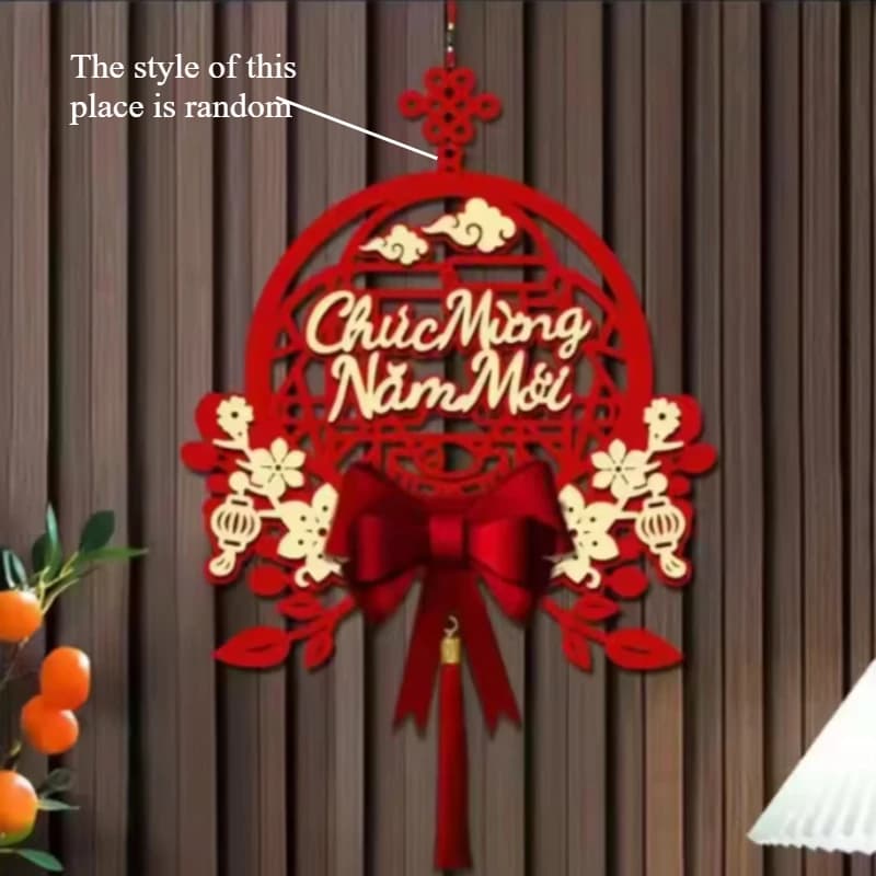 Decorazioni per il Capodanno lunare 2026 - Ornamenti tradizionali da appendere per il festival del tet con nappe, regalo per la decorazione della casa del festival primaverile asiatico