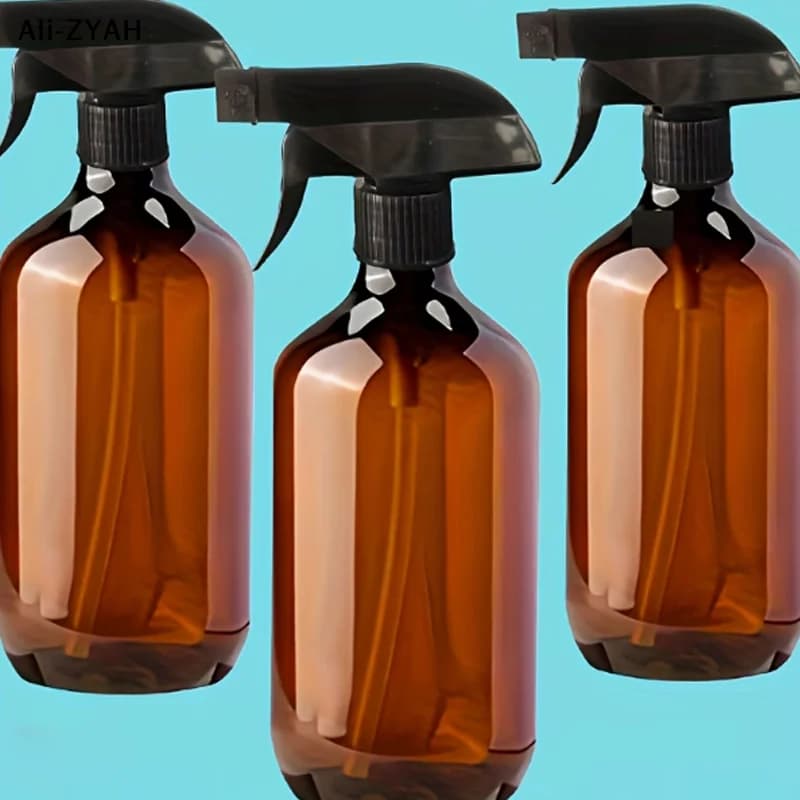 【ZYH】3 flaconi portatili vuoti con dispenser a pompa da 300/500 ml, contenitori cilindrici durevoli e ricaricabili per shampoo, lozione e sapone liquido
