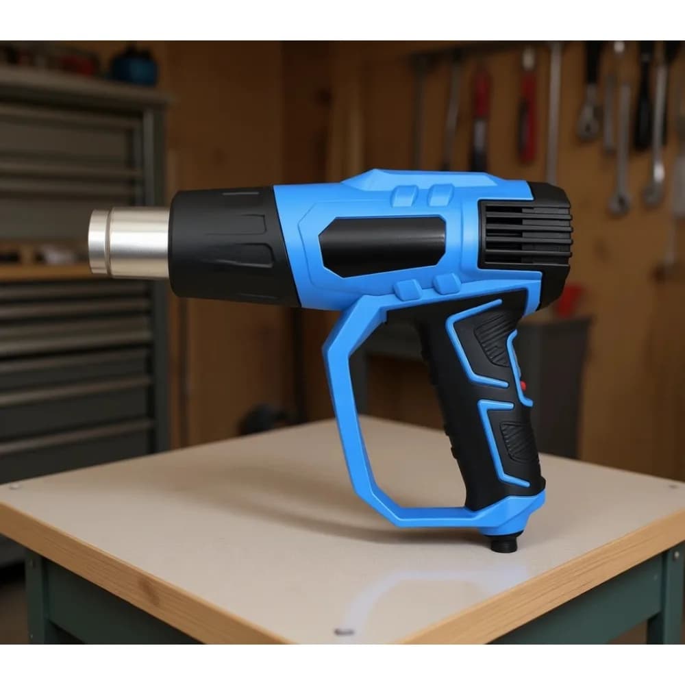 Pistola Termica a Filo da 1500W con Riscaldamento Rapido in 3 Secondi e Alta Temperatura