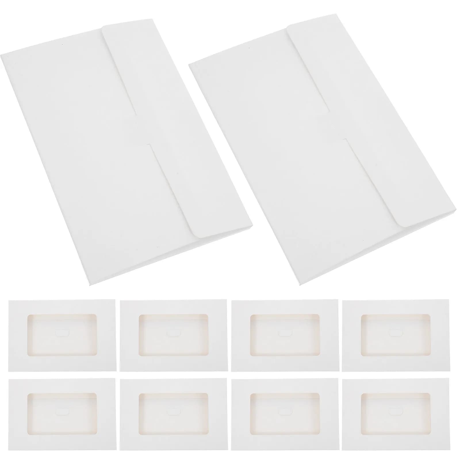 30Pcs Full Face Cardboard Frames with Window DIY Photo Envelopes Blank Paper Picture Frames Box for DIY Craft