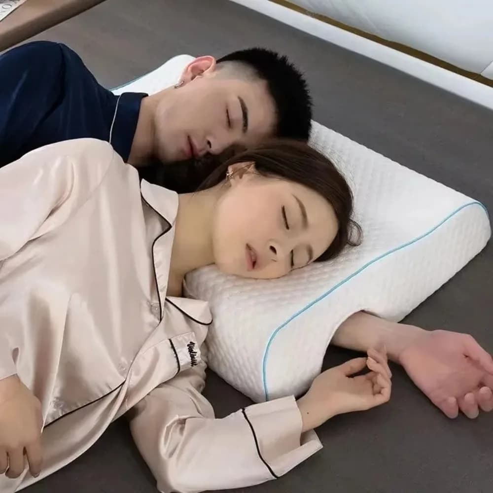 Nuovo cuscino ortopedico per il sonno laterale Memory Sponge Traspirante Cuscino a pressione zero Coppia Mani senza pressione Cuscini per coppia
