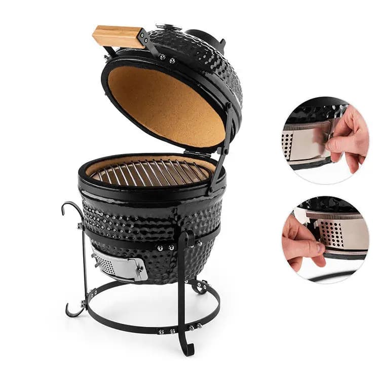 Classical Series All Size 13-29 Inch Ceramic Kamado Outdoor Charcoal Barbecue Green Grill Asador BBQ Grill