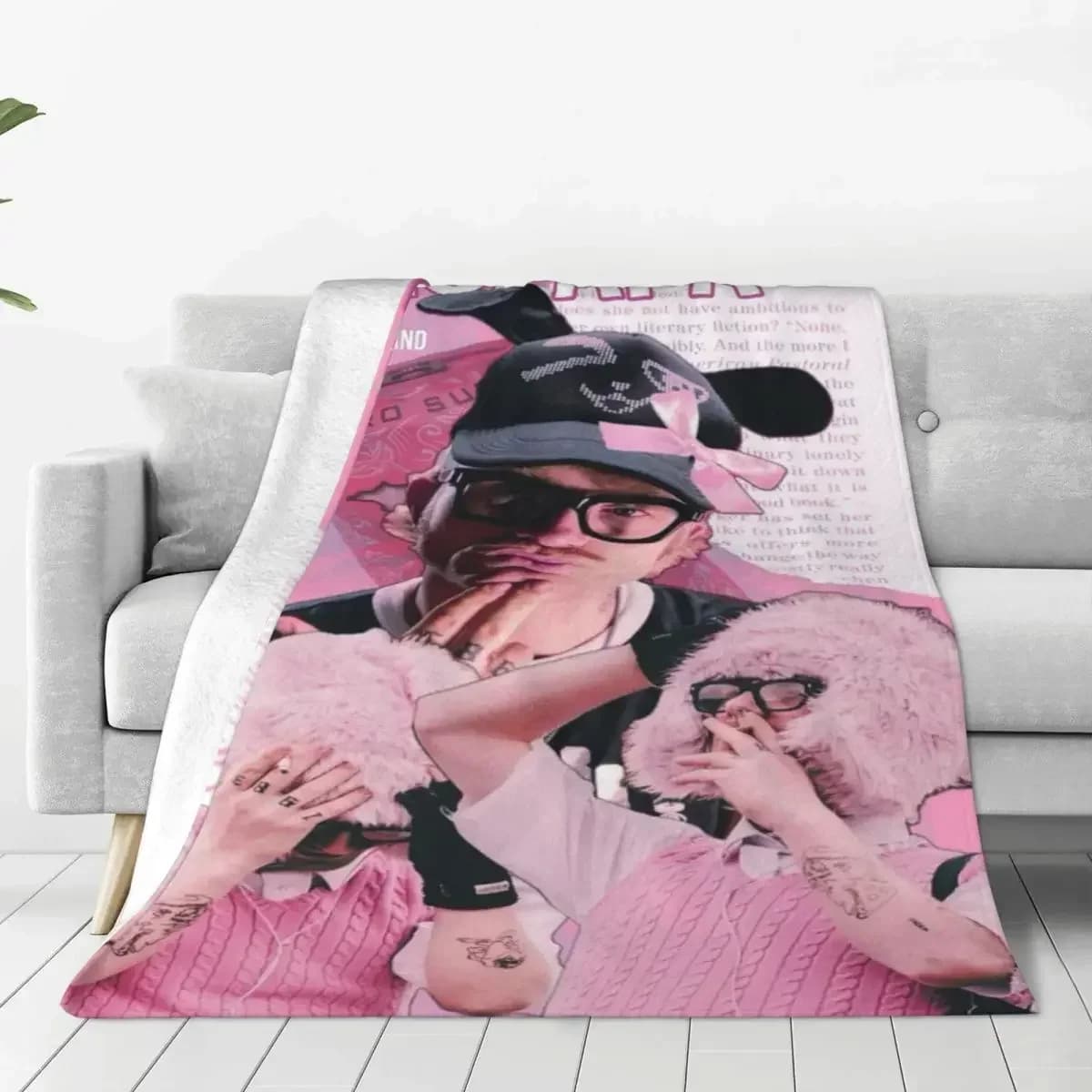 Coperte Joost Klein, Copridivano in Flanella, Coperta Estiva Vintage con Collage, Morbida Coperta Portatile per Divano, Ufficio, Letto