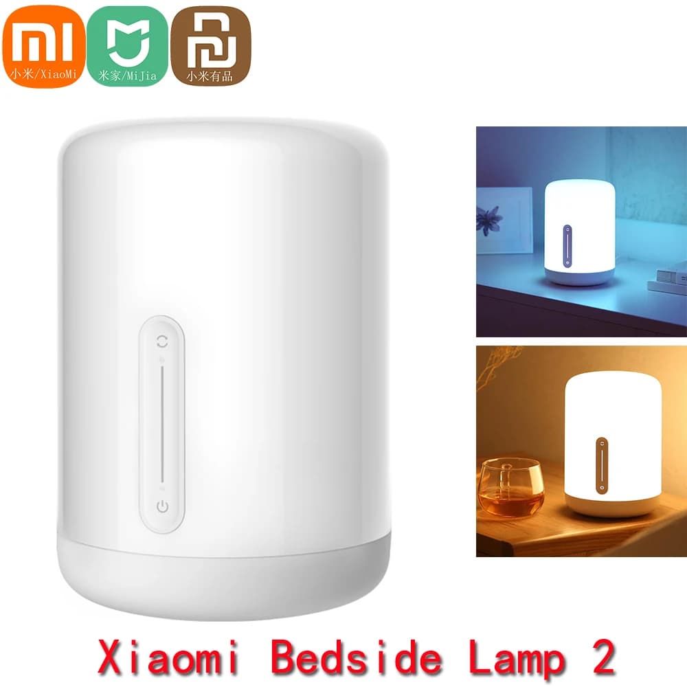 NEW Xiaomi Mijia Intelligent nightstand lamp 2 Night light Voice control Red Mi Home App LED light for Apple Homekit Siri