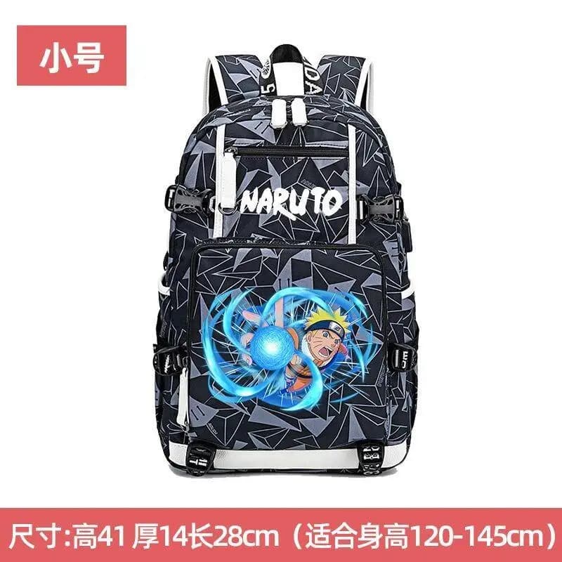 Naruto Anime Backpack Boys Girls Cute Kawaii Cartoon School Bag Printed Students Portable Outdoor Large Capacity Storage Summer