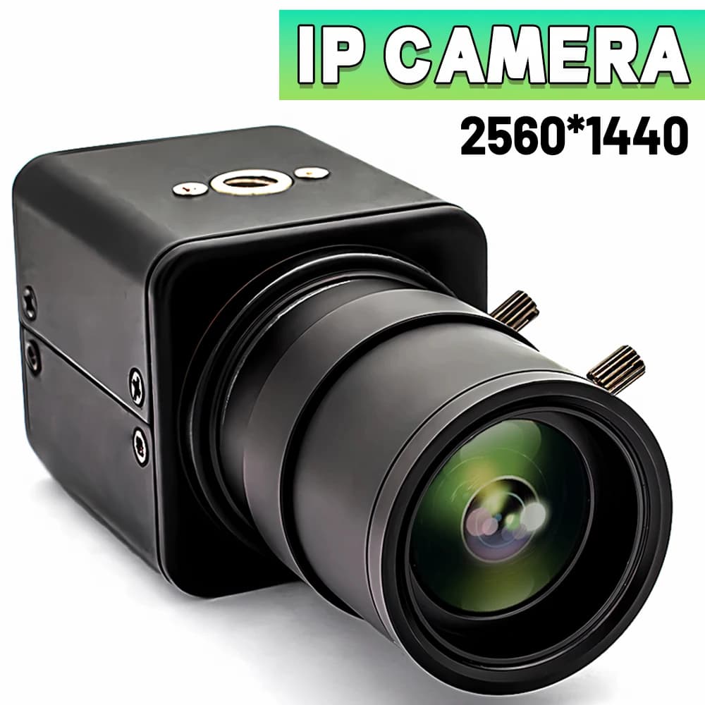 WGWK Mini Telecamera IP 2K DC12V 2.8-12mm Zoom 4X H.265 Sicurezza HD Sorveglianza ad alta definizione Onvif P2P Sistema CCTV Webcam RJ45