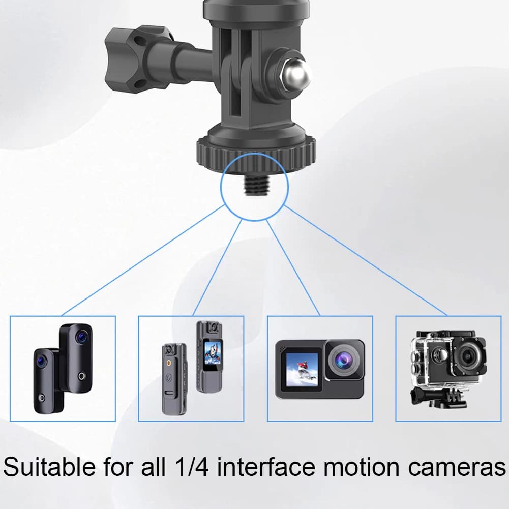 Support for Handlebar with 360° Rotation for Camera, Compatible with Insta 360 X2 X3 X4 Go Pro 12 11 10 DJI