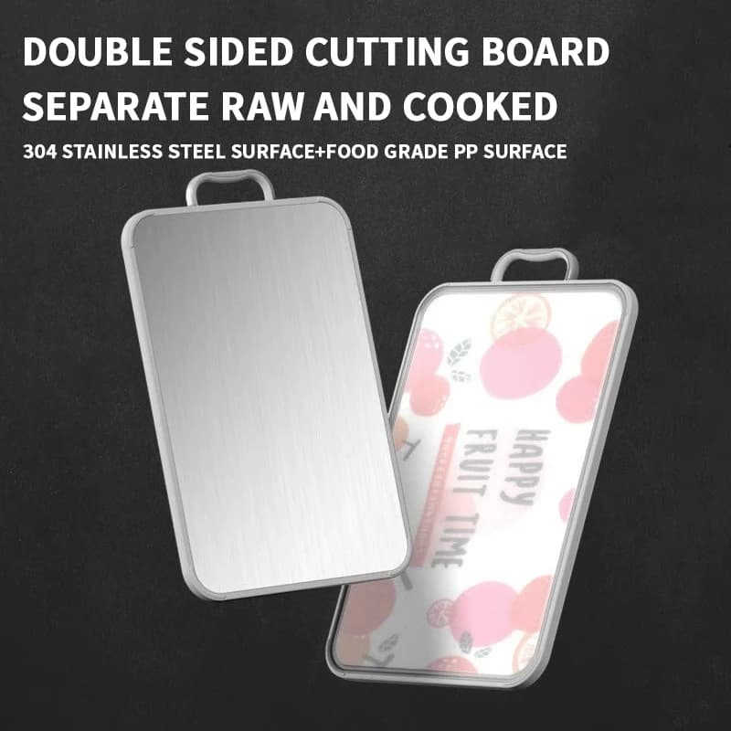 Stainless Steel and PP Double Face Kitchen Cutters, Antibacterial, Muff Resistant, Fruit and Vegetable Anti-Agent
