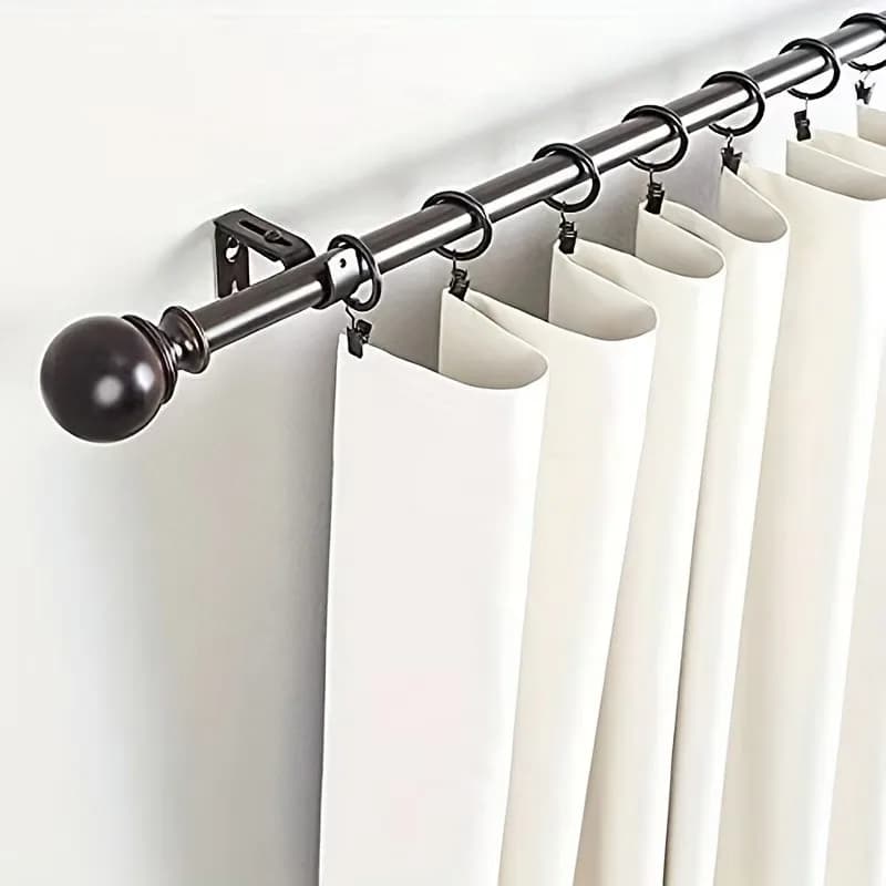 75 pcs 25mm Curtain Clip Rings for Bedroom Window Curtains, Sturdy Metal Ring, Easy Slide On Rod, Multipurpose