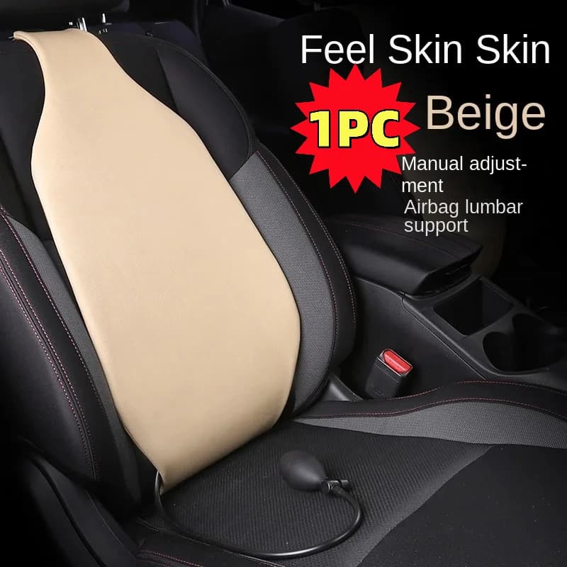 Cuscino lombare in pelle per auto, supporto lombare per la guida, cuscino di supporto per la schiena, supporto lombare per auto, eccellente.