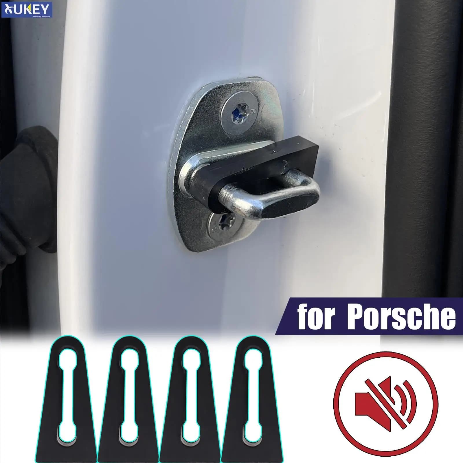 Serranda buffer serratura porta per Porsche Macan Cayman Cayenne Boxster 981 987 Isolamento insonorizzato Sordo Creaking Stopper Deadener