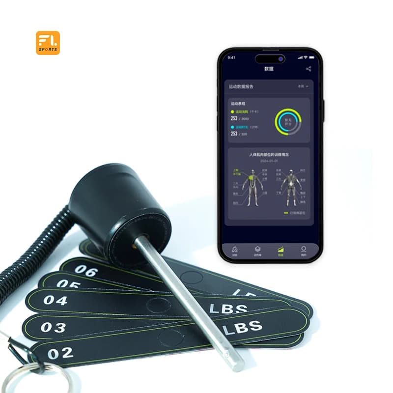 Costom Smart with APP Gym Fitness Equipment Accessories Aluminum Fittings Counterweight Plate with Pin Clasp for Magnetic Weight Stack