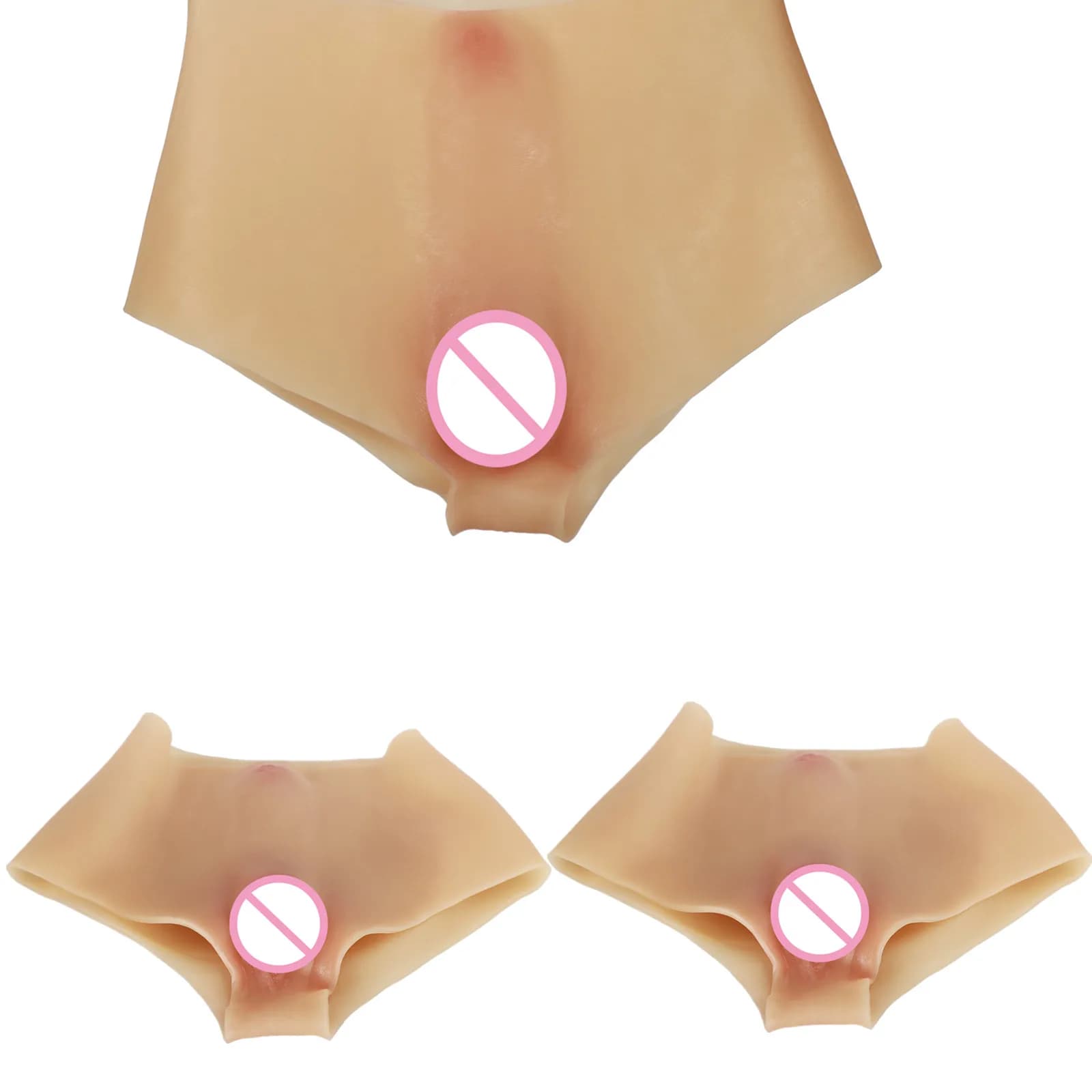 NEW Wearable Silicone Vaginal Pants Insertable Vagina Underwear Gay Crossdressing Male Erotic Props For Men Women Adult Sex Toys