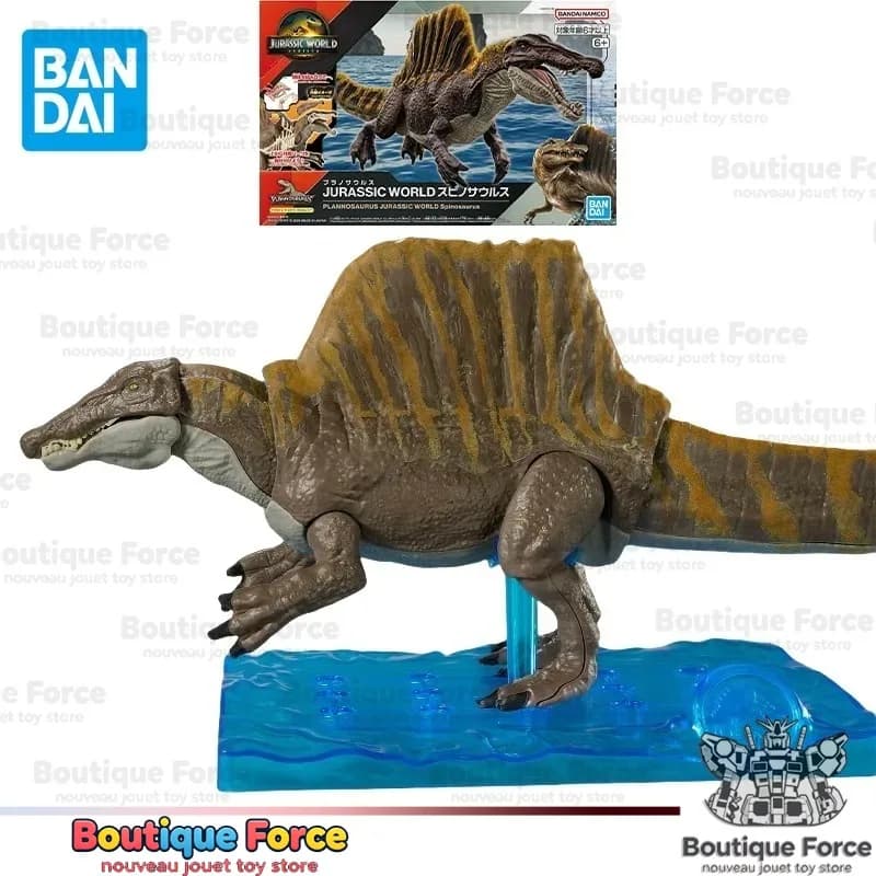 Bandai Jurassic World Spinosaurus Action Figure Modello da Assemblare Giocattolo da Collezione Regalo per Bambini Appassionati di Dinosauri Serie Anime