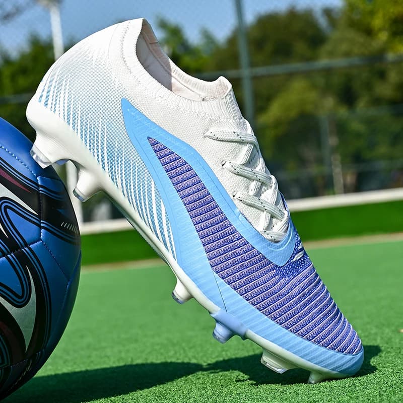 Scarpe da Calcio per Uomo e Donna, Traspiranti, Antiscivolo, Sneakers da Futsal, Scarpe da Calcio con Supporto alla Caviglia per Esterni FG