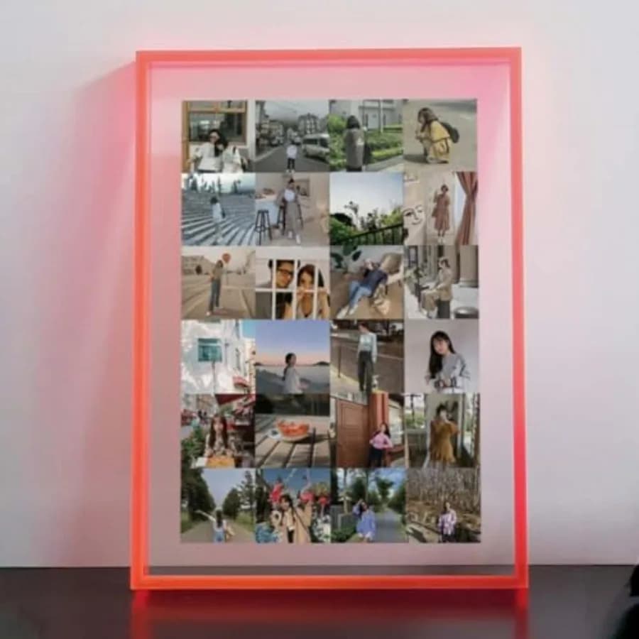 11x16 Acrylic Picture Frame, Floating Photo Frame for Wall Hanging and Desktop Decoration for Gallery, Home and Office Fluoresc