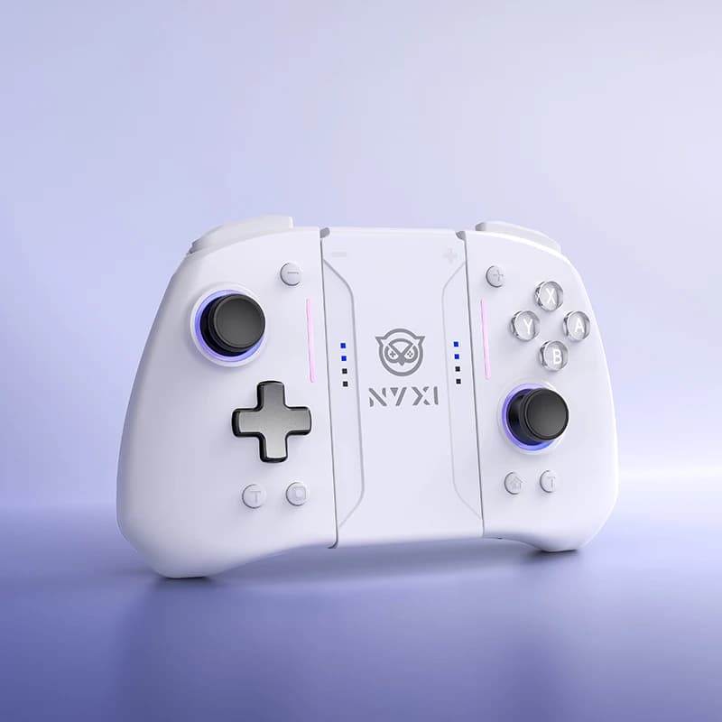 Controller di gioco wireless NYXI Hyperion Pro Gamepad bianco Bluetooth per controller Switch2/Switch OLED/Switch Lite