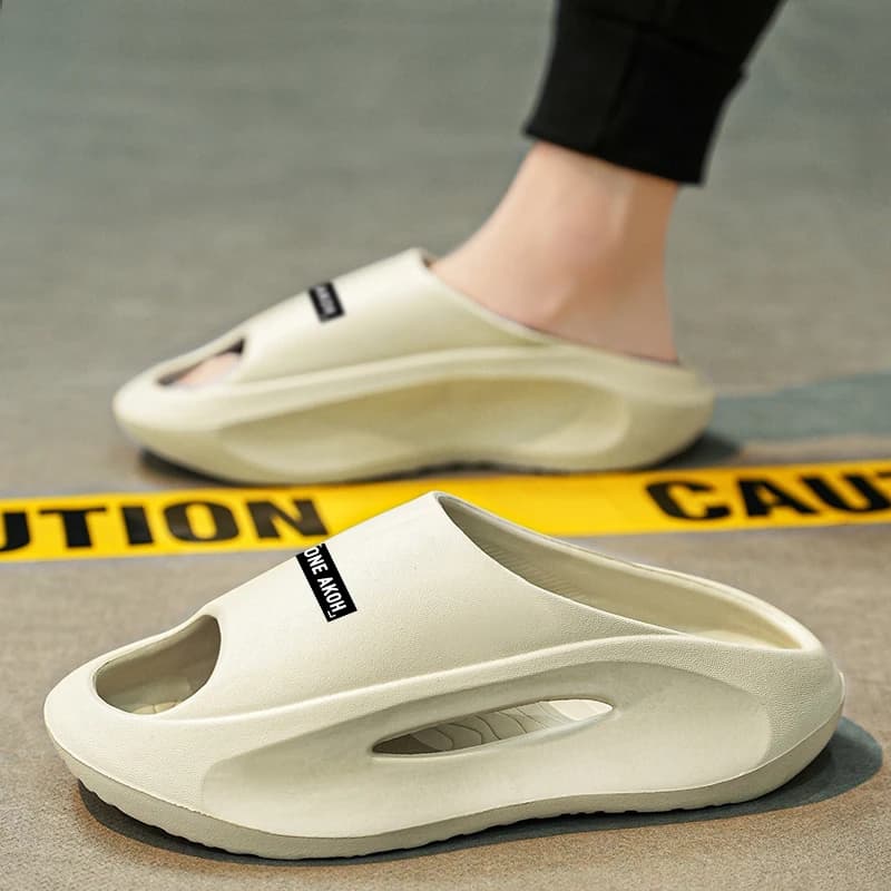 High Platform Heightening Slide Slippers Thick Sole EVA Anti Slip Open Toe Slides Stylish Daily Outdoor Casual Shoes