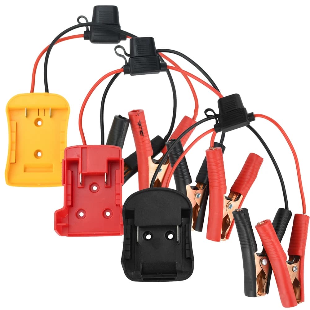 Avviatore di Emergenza 18V con Fusibile 30A e Adattatore Fai-da-te per Utensili Milwaukee, Makita, Dewalt