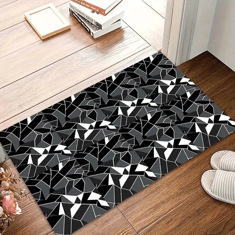 Tappeto 3D Astratto Moderno con Illusione Geometrica, Tappeto per Soggiorno, Camera da Letto, Divano, Decorazione, Tappetino Antiscivolo per Bambini