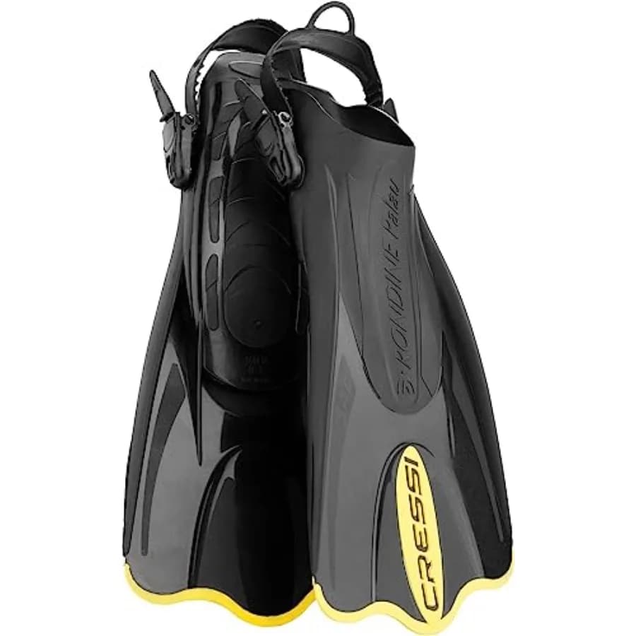 Pinne da Nuoto a Tallone Aperto - Misura Regolabile per Snorkeling, Pinne Easy-Kick - Cinturino di Sicurezza al Tallone per Attrezzatura Subacquea