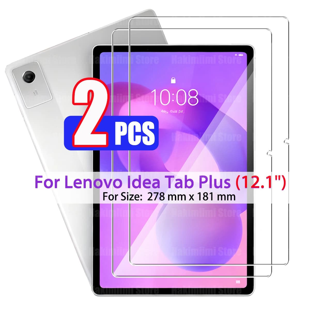 Pellicola Protettiva in Vetro Temperato per Tablet Lenovo Idea Tab Plus (12.1") 2025 HD Trasparente Antiurto Protezione Schermo Anticaduta