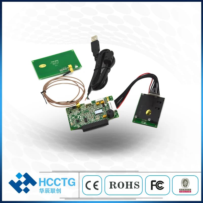 Modulo lettore di schede E-Healthcare NFC RFID Smart IC Chip Card Reader Writer Modulo lettore 3 in 1 per HCC-T10-DC