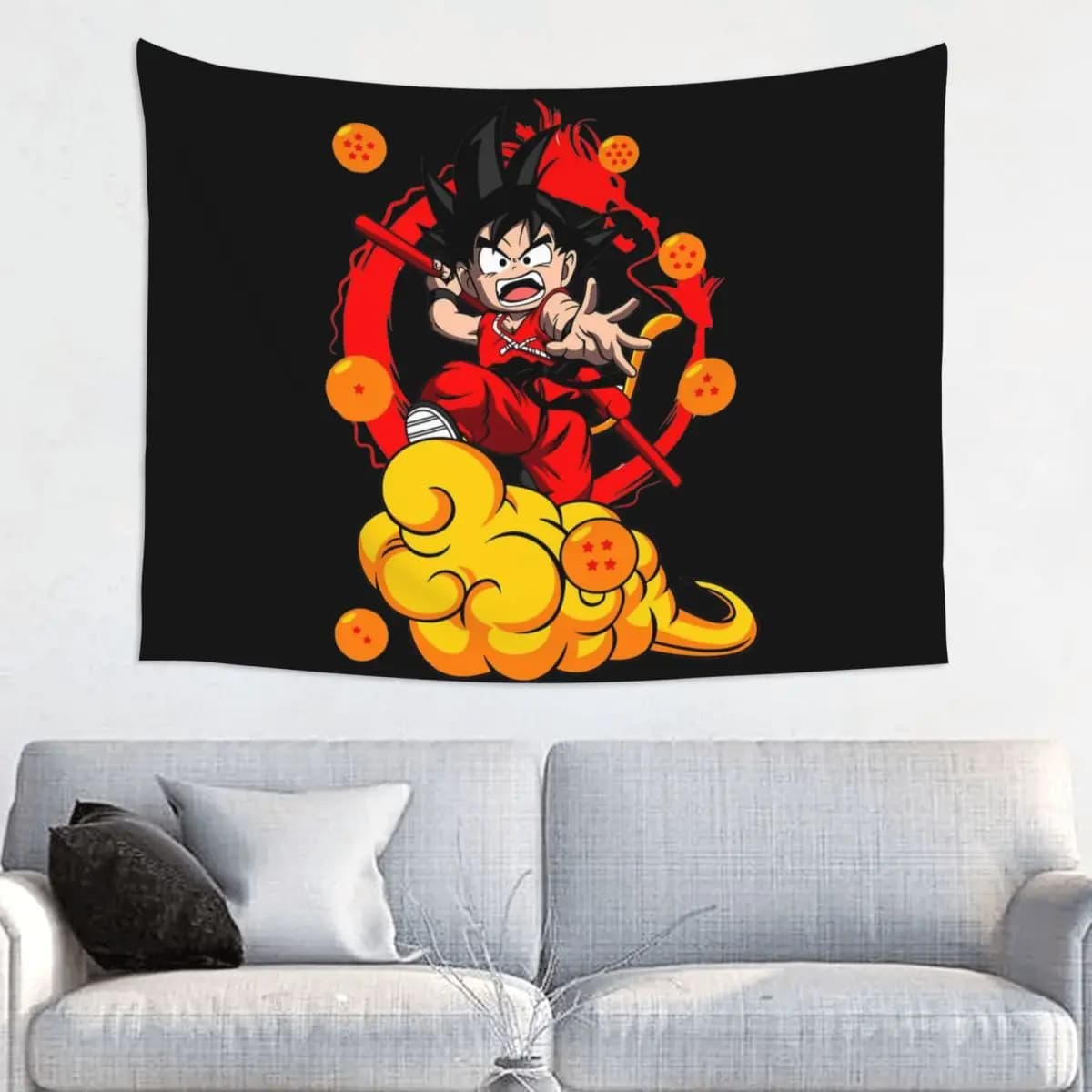 The Chibi Powerful Hero Tapestry Bohemian Polyester Wall Hanging DBZ Room Decoration Yoga Mat Mandala Wall Carpet