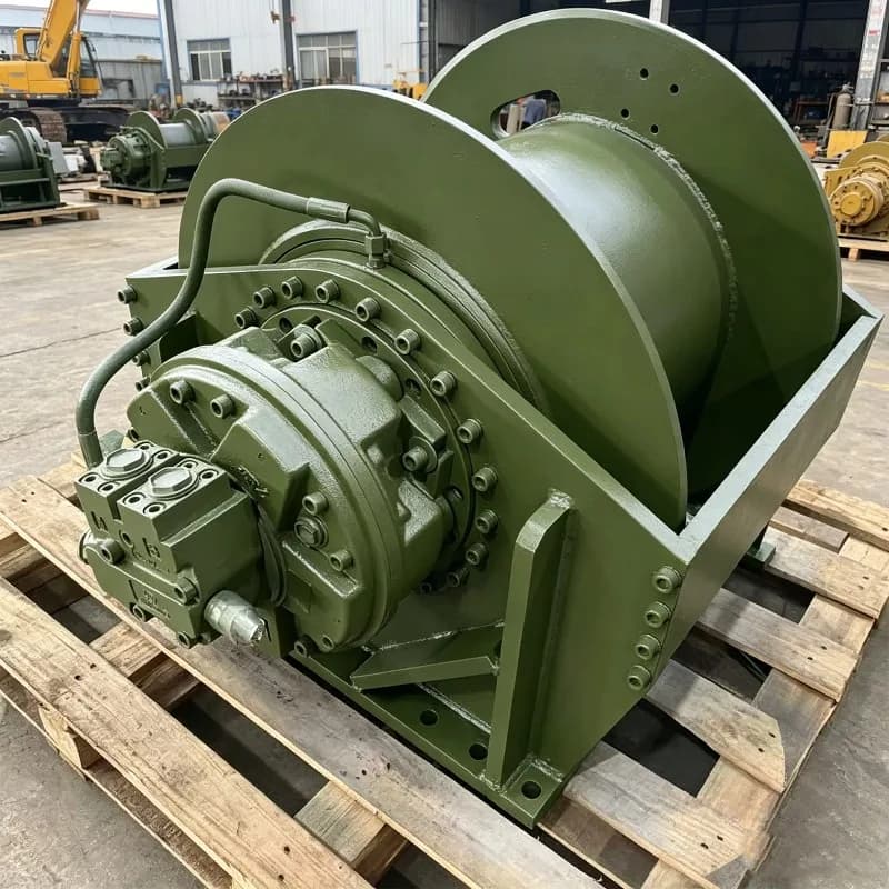 Hydraulic Deck Winch for Towing Mooring Ship Boat Rope Guide Capstan Anchor Heavy Construction Machinery Parts