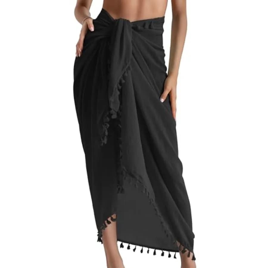 Sarong Cover Up Womens Beach Cover Up Bikini Bathing Suit Swimsuit Swimwear Coverup Sarong Pareo Wraps for Women