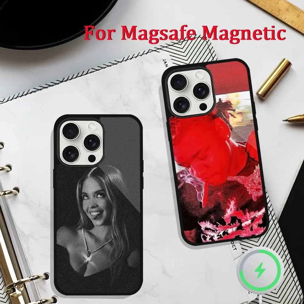 Custodia per telefono K-Ken Carson Sydney Sweeney per iPhone 11 13 12 14 15 Plus Max Pro Magsafe Custodia di ricarica wireless magnetica