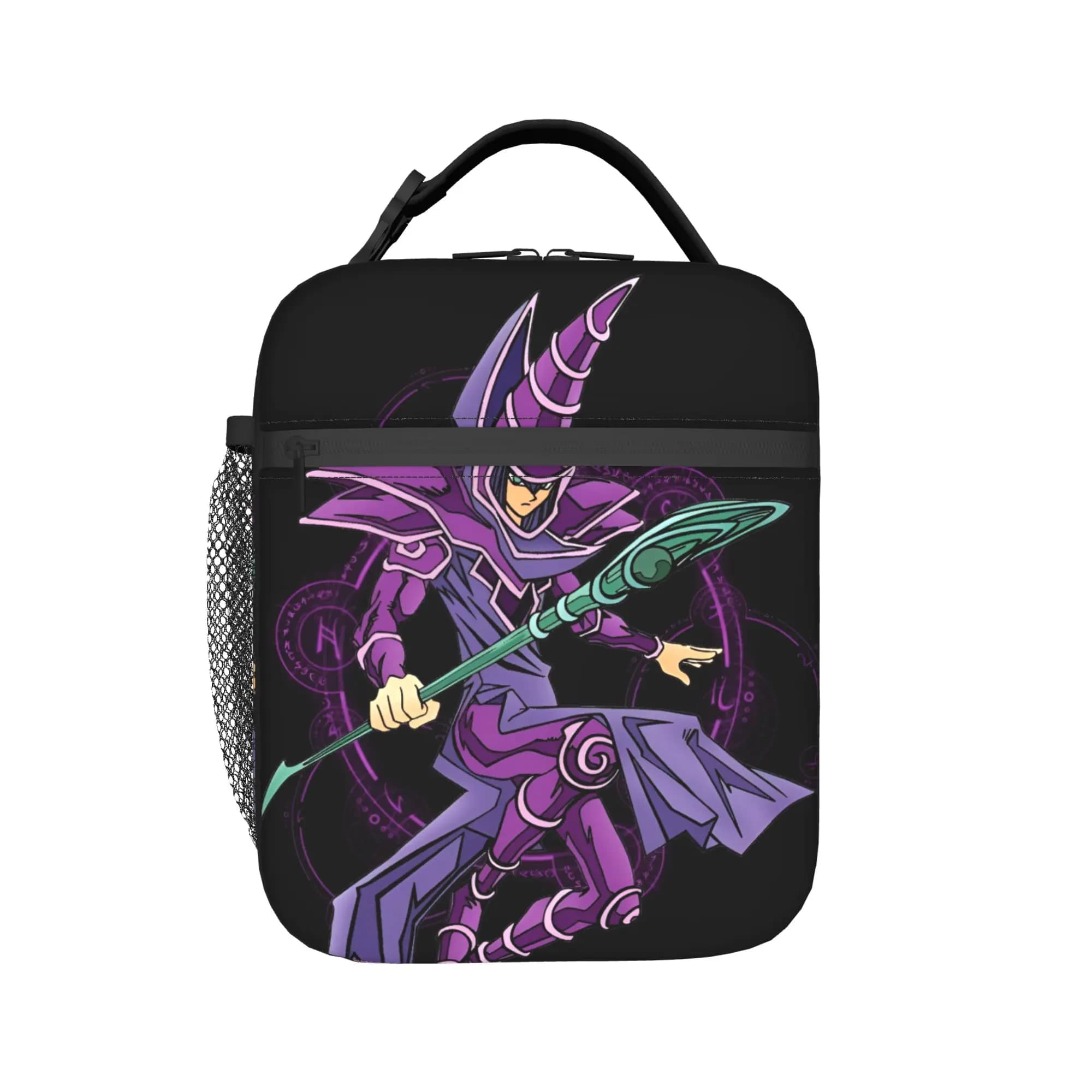 Y-Yus Gi O-Ohs Thermal Insulated Lunch Bags Japan Anime Card Game Manga Portable Lunch Tote for Outdoor Picnic Storage Food Box