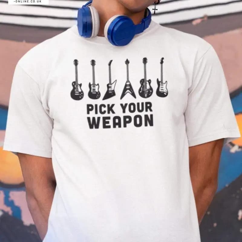 Pick Your Guitar TShirt for Music Lovers