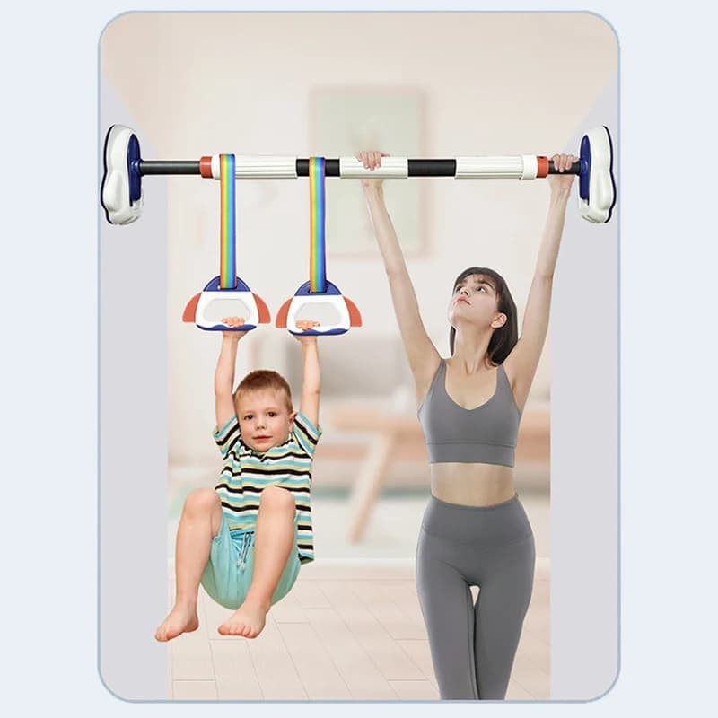Traction bar 100-150 cm per door, traction bars for strength training, no screw, no installation required, maximum load 440 pounds chi