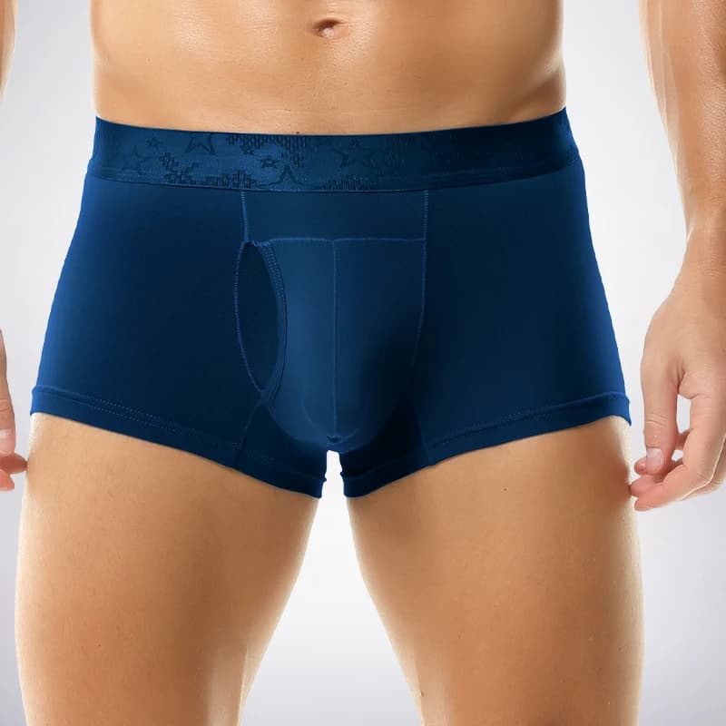 Confezione da 3 pezzi di biancheria intima separata tipo proiettile per uomo, supporto scroto, boxer da uomo, estate sottile, comoda e traspirante