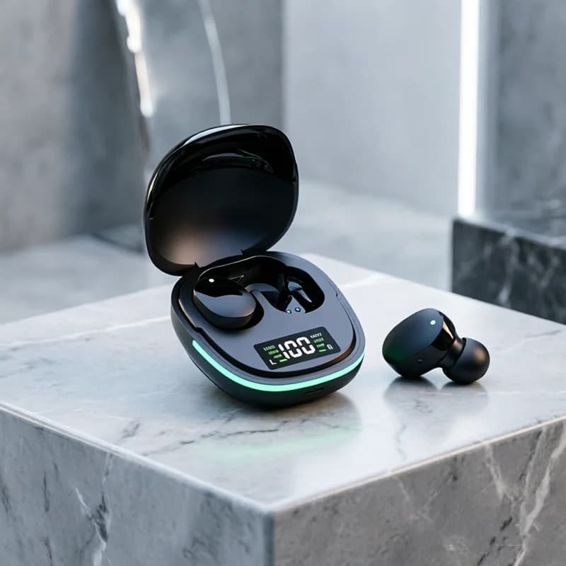 Original Wireless Bluetooth Headphones Tws Waterproof Earbuds Earphones Digital Display Heaset Large Capacity Charging Case