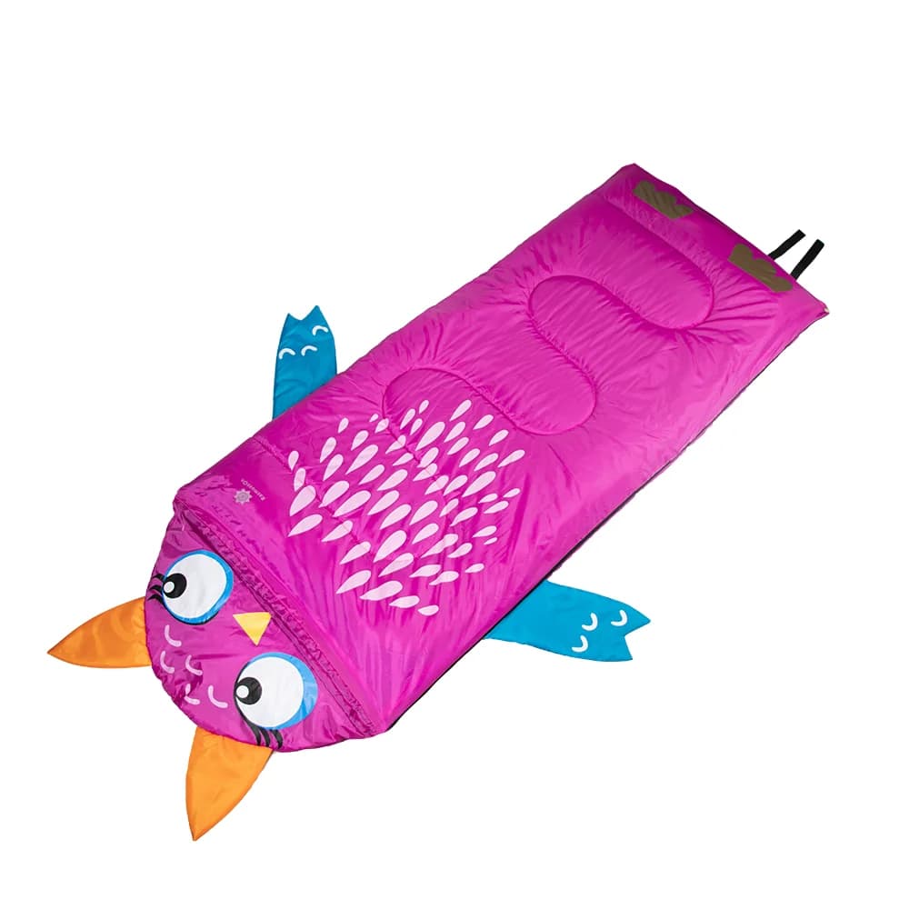 Sacco a Pelo per Bambini Rosa Morbido con Disegni Cartoon, Design Caldo e Resistente al Freddo, Perfetto per Campeggio all'Aperto