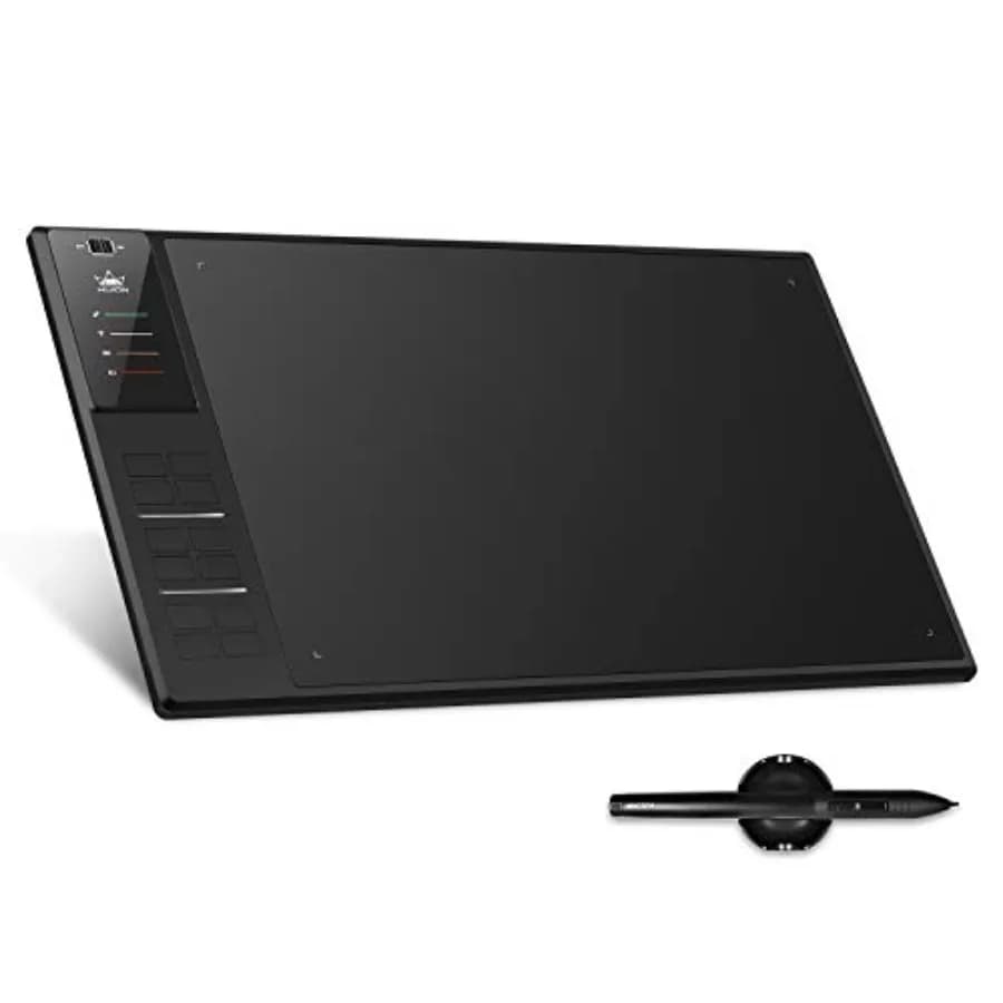 WH1409 Tavoletta Grafica Wireless con 8192 Livelli di Pressione e 12 Tasti Programmabili