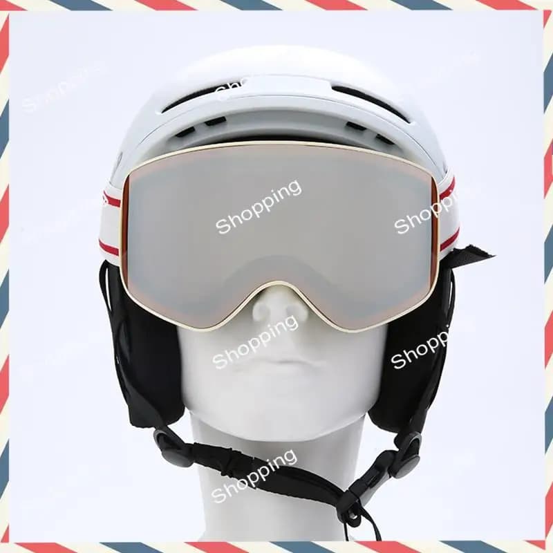 A44M Occhiali da sci da snowboard per uomo e donna Protezione antiappannamento con doppia lente con design cilindrico