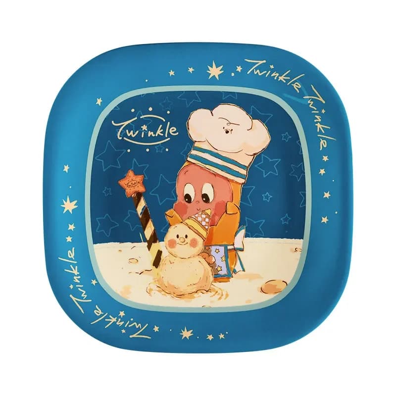 POPMART Twinkle Twinkle Moon Gelato Series Piatto Quadrato Stoviglie Blind Box Giocattoli Kawaii Anime Action Figure Sorpresa Misteriosa