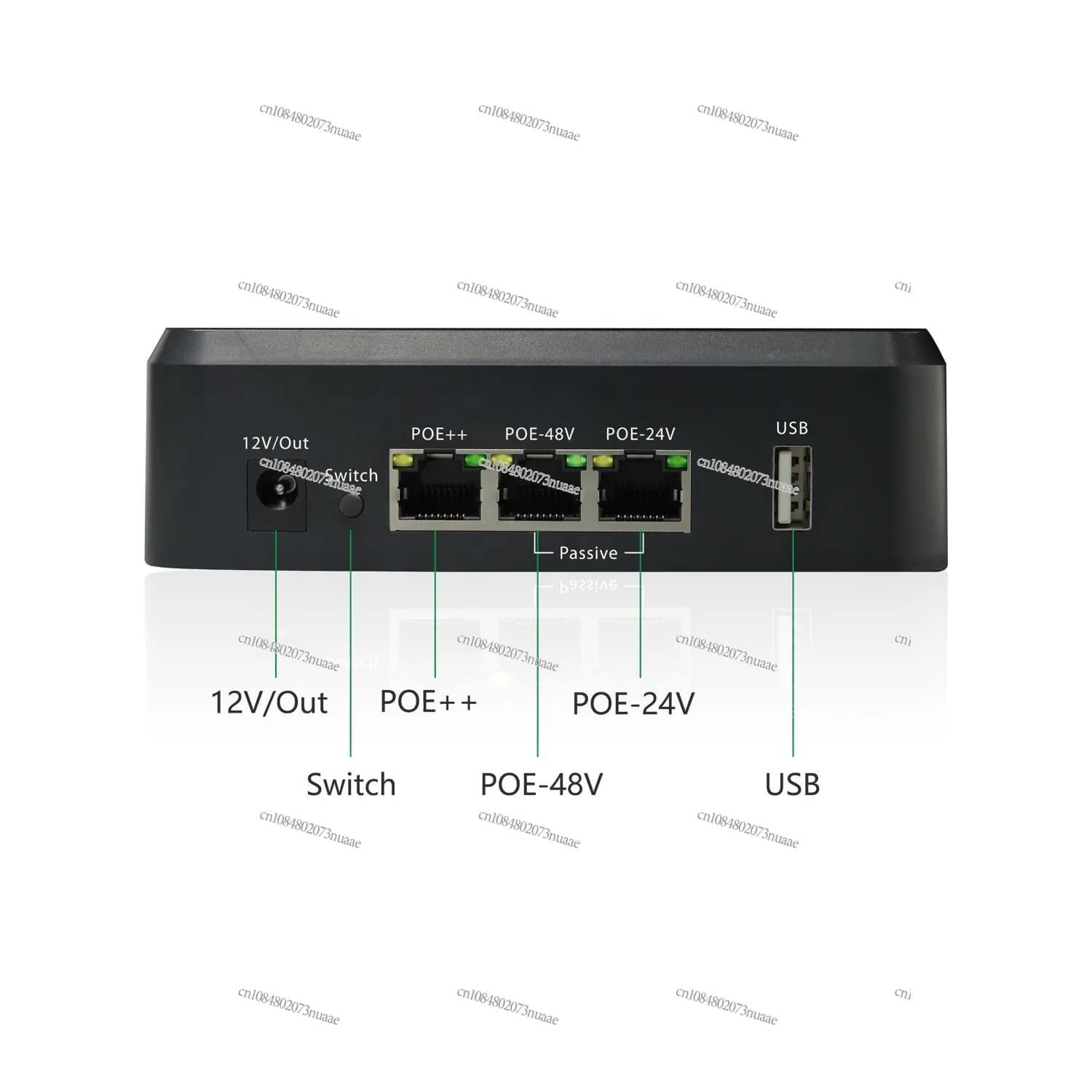 PowerBank PoE 802.3af/at/bt con progetto ISP per interni ed esterni Wi-Fi 24V/48V