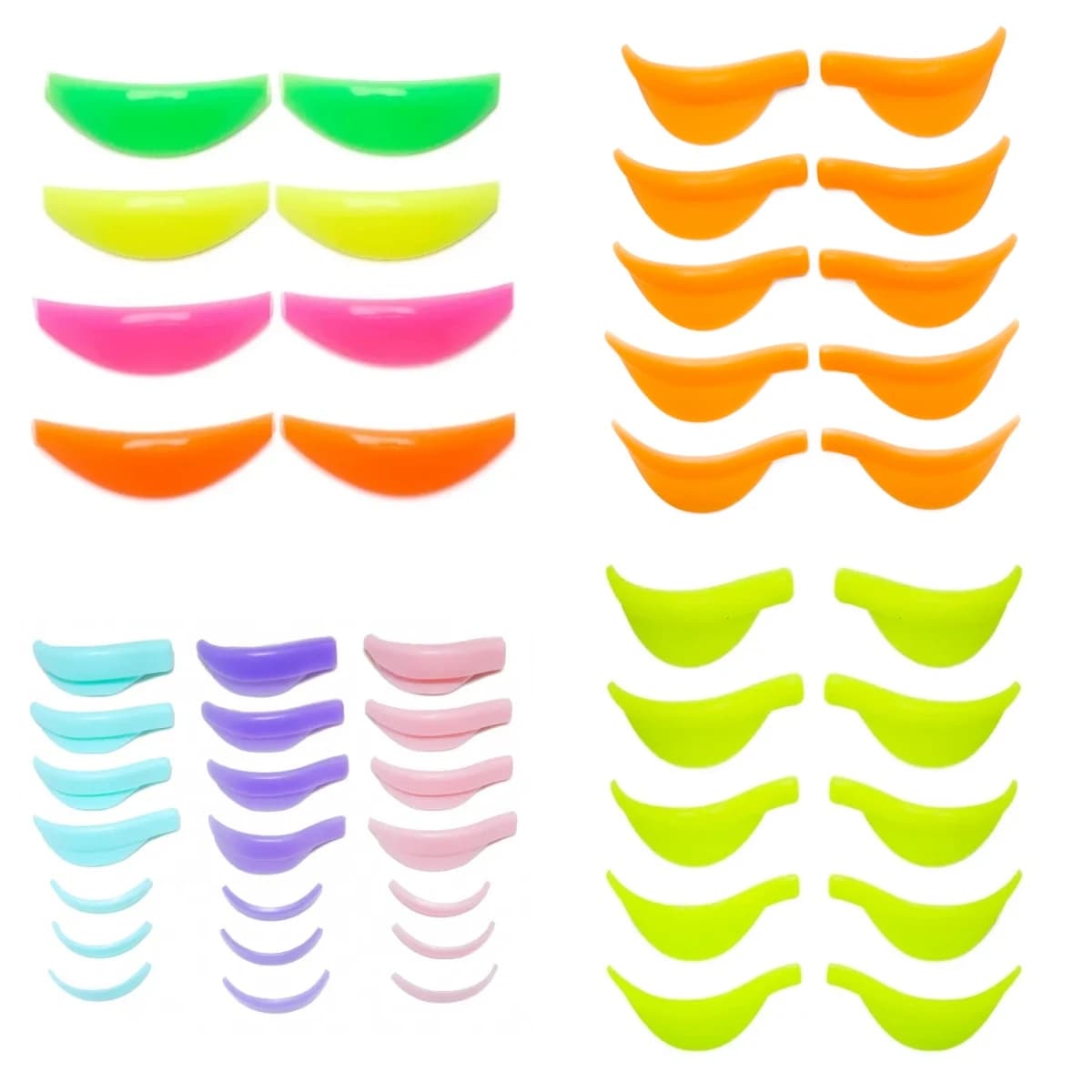 4/5/7 pairs of eyelashes in Silicone Perm Pad 3D Lashes Lifting Rods Shield Extension eyelashes bigodino applicator tools for makeup accessories