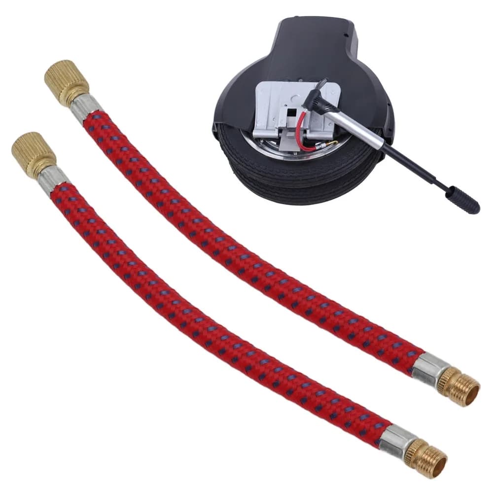 10 Pezzi Tubo Prolunga per Pompa Bici in Nylon e Rame, Doppia Valvola, 16,5 cm, Leggero