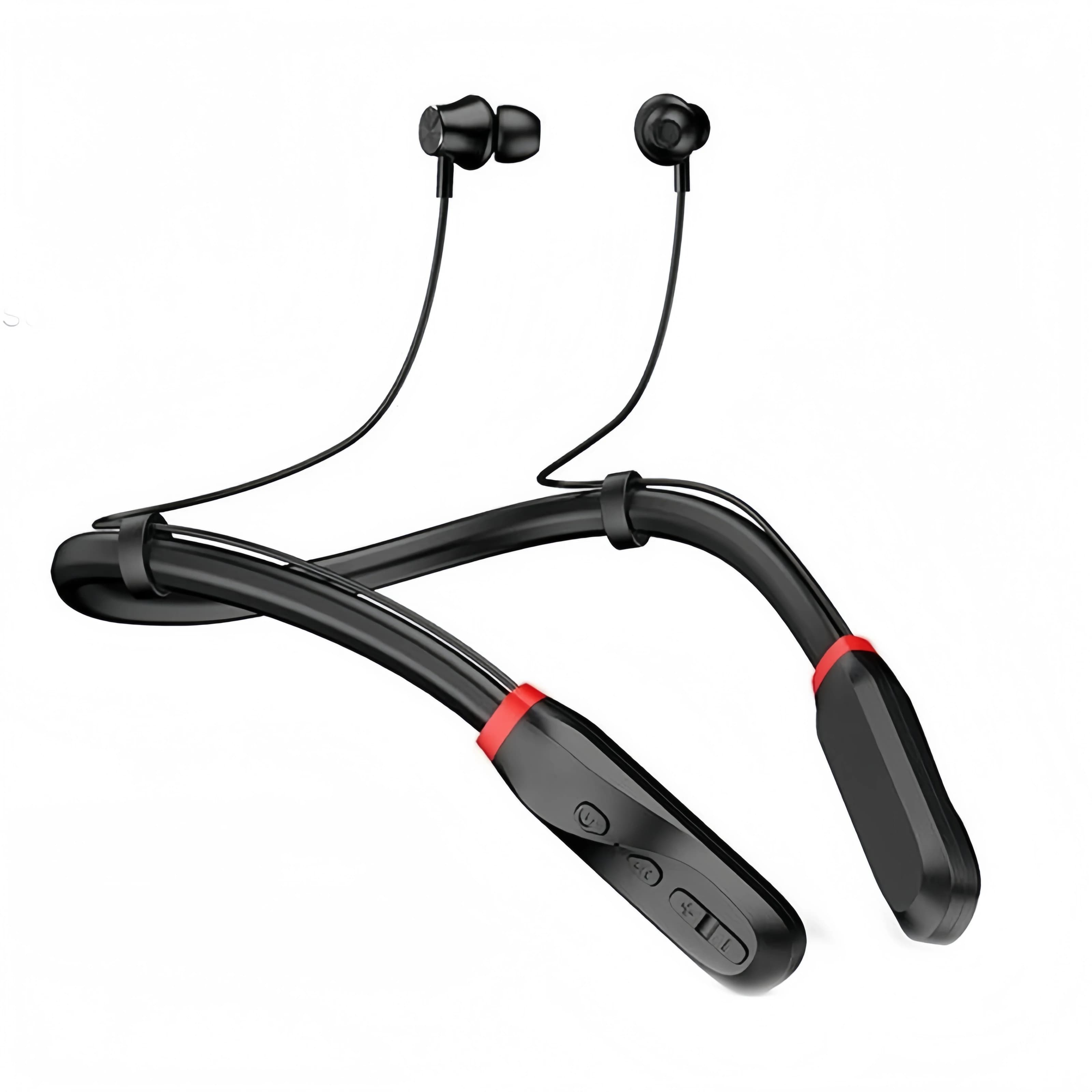 Auricolari Wireless a Collare di Nuova Generazione: 100 Ore di Autonomia Ultra-Lunga, Auricolari Stereo Wireless a Collare con Microfono