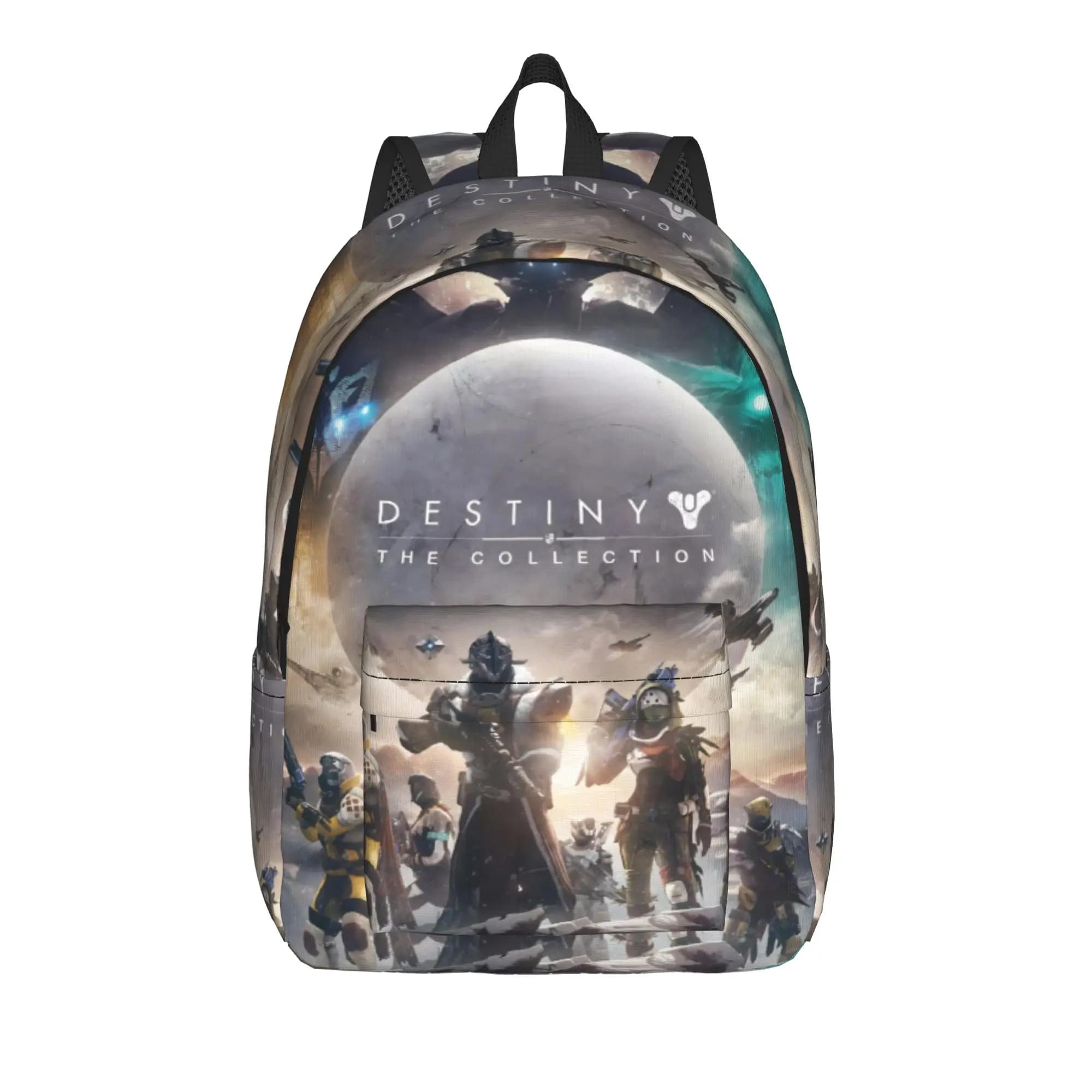 Zaino classico Destiny 2 Games con tasca, zaino da lavoro per la scuola superiore, per uomo e donna, borse in tela per laptop