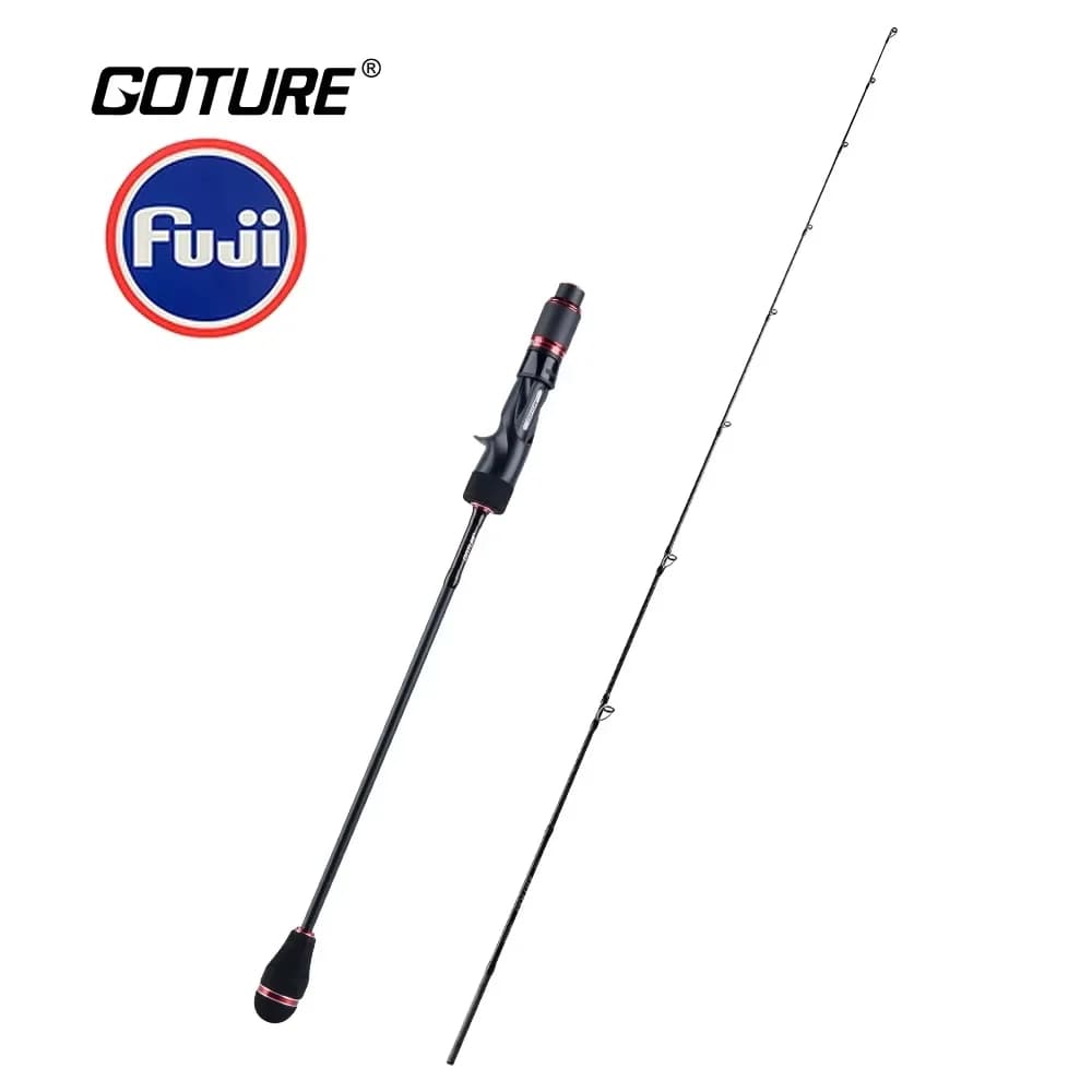 Canna da Pesca Goture POLLUX per Slow Jigging, Potenza M/ML, Anelli Fuji 100%, Canna Ultraleggera in Carbonio per Spinning e Casting in Acqua Salata