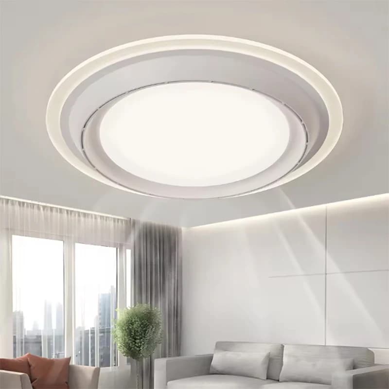 Ventilatore da soffitto moderno senza lama Ventilatore da soffitto invisibile a 6 velocità con telecomando con luce per ventilatore elettrico per camera da letto dei bambini