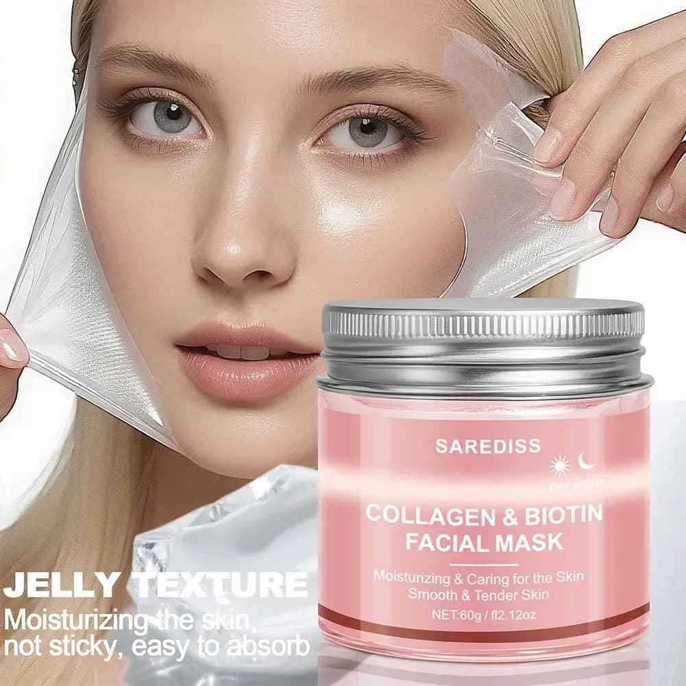 Collagen peel-off mask Deep hydration Night care Moisturizing and smoothing skin Dissolvency Rugs Lifting Non Fat All skin types