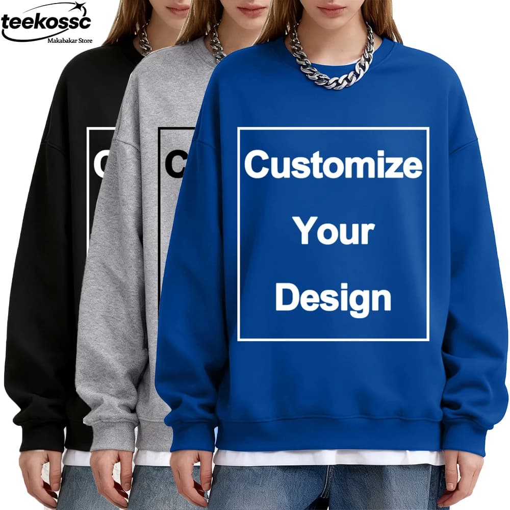 Felpe da donna personalizzate invernali Logo fai da te/lettera Felpe oversize in pile sportivo Pullover caldi Abiti casual da donna morbidi