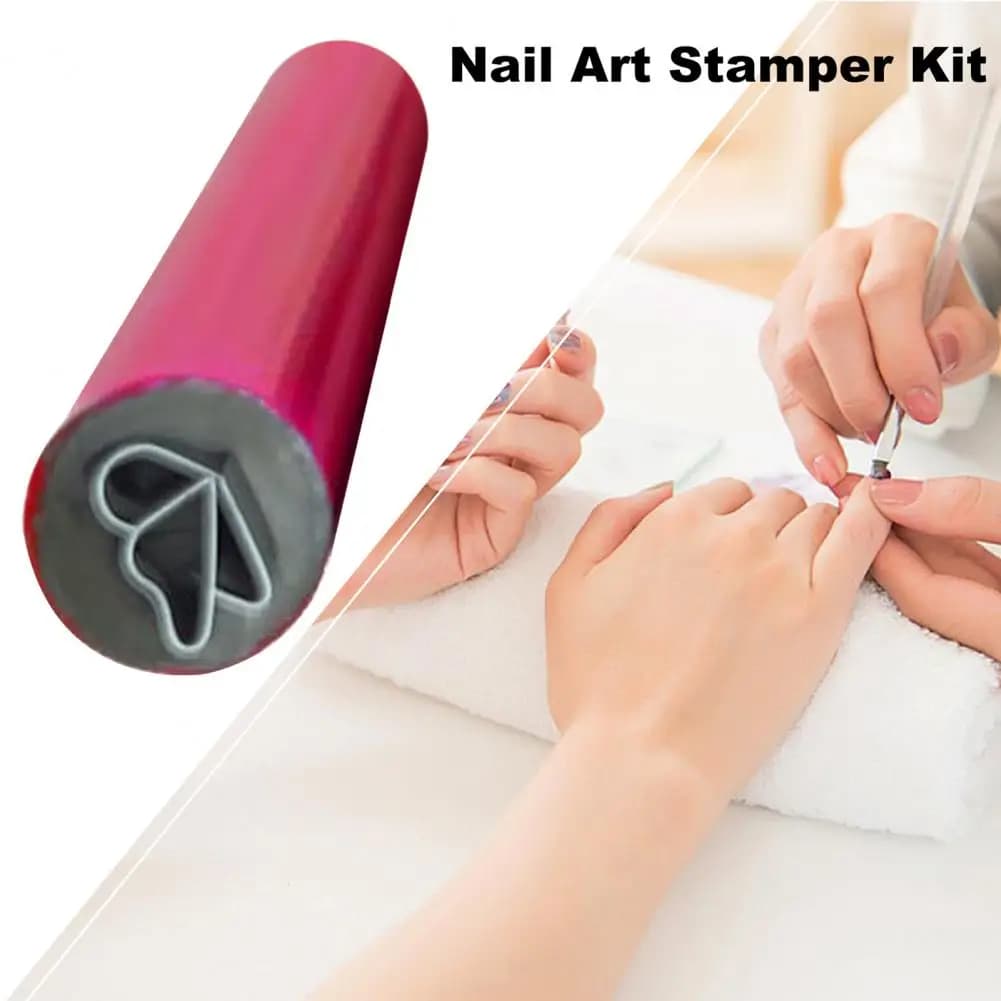 1/4/6Pcs Nail Art Stamp Pen Set Floral Butterfly Patterns Nail Art Dotting Tools Nail Stamper Printer DIY Nails Art For Women